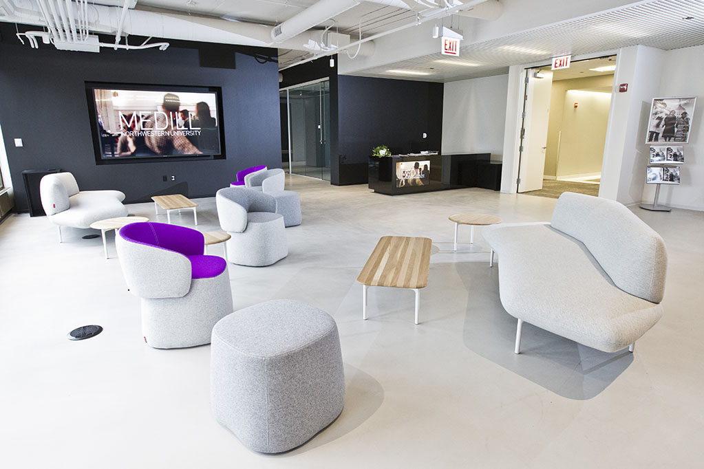 Medill collaborative lounge
