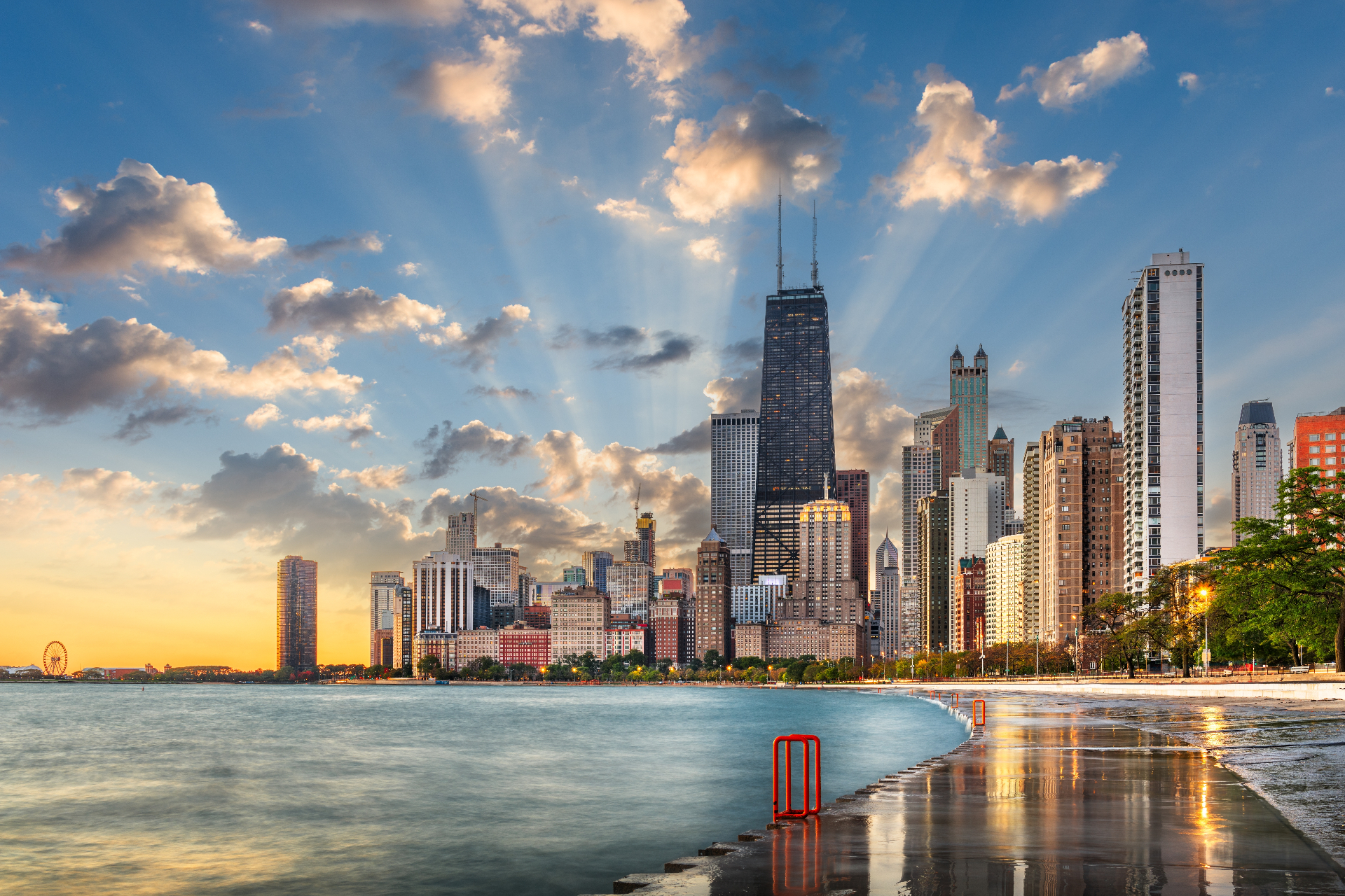 Chicago lakefront skyline